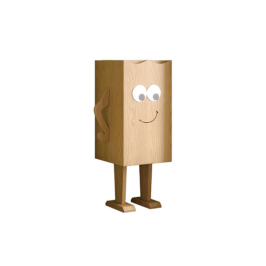 Natural Wood-colored Creative Robot Storage Cabinet