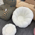 White Casual Pumpkin Lounge Chair - Lamb Fleece