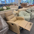 Cream Almond Manual Reclining Executive Lounge Chair