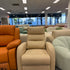 Cream Almond Manual Reclining Executive Lounge Chair