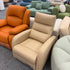 Cream Almond Manual Reclining Executive Lounge Chair