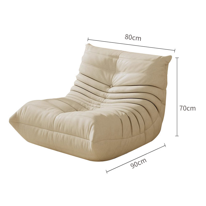 Pre Sale White Tech Fabric Caterpillar Leisure Chair