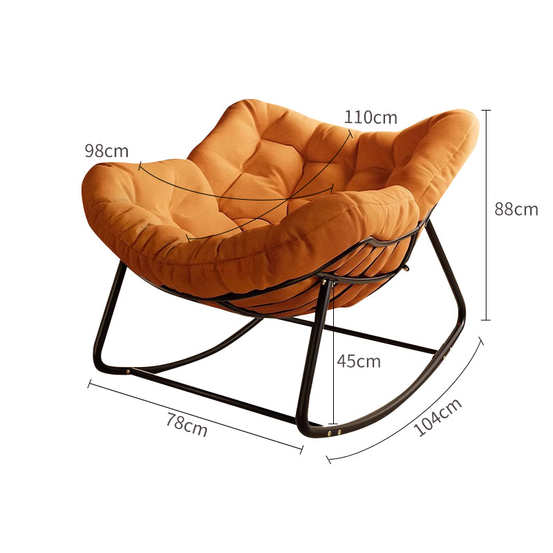 White Tech Fabric Lazy Man Leisure Chair