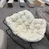 White Tech Fabric Lazy Man Leisure Chair
