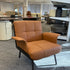 Brown Silicone Leather Lounge Chair