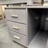 Gray Solid Wood Desk/Bucket Cabinet/Chair