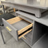 Gray Solid Wood Desk/Bucket Cabinet/Chair
