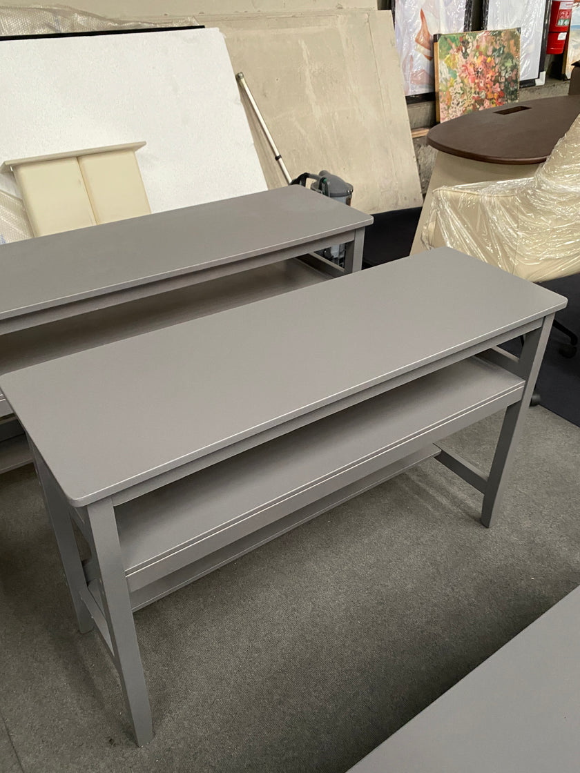 Gray Solid Wood Multi-Layer Desk/1.2M-1.4M