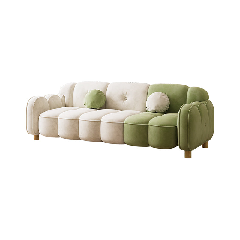 Baby Plush Sofa/White Green/Color Matching/Lace Design/290