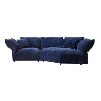 Chenille Corner Sofa Modular Sofa Petal Corner Sofa