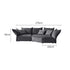 Chenille Corner Sofa Modular Sofa Petal Corner Sofa