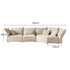 Chenille Corner Sofa Modular Sofa Petal Corner Sofa