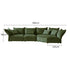 Chenille Corner Sofa Modular Sofa Petal Corner Sofa