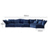 Chenille Corner Sofa Modular Sofa Petal Corner Sofa