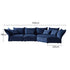 Chenille Corner Sofa Modular Sofa Petal Corner Sofa