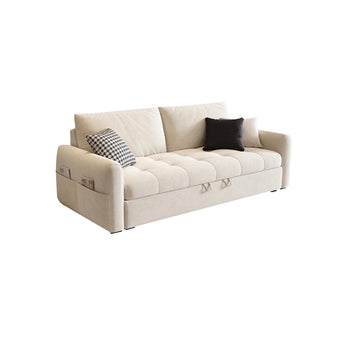 Beige Suede Sofa Bed/180
