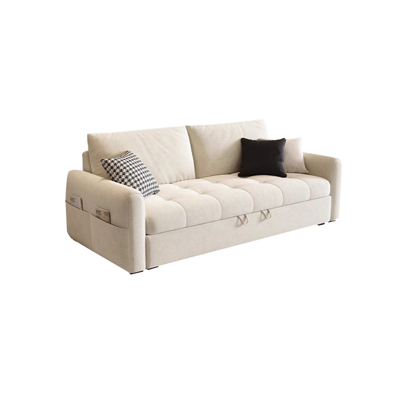 Beige Suede Sofa Bed/180