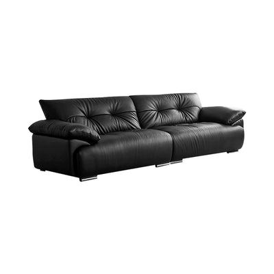 Genuine Leather Straight Sofa Floating Cloud-Style