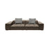 Pre Sale Genuine Leather Pixel-Style Sofa Brown