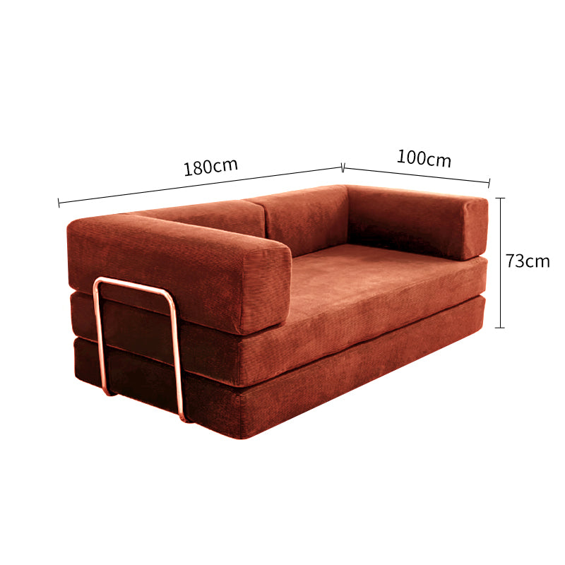 Corduroy Modular Foldable Sofa Bed