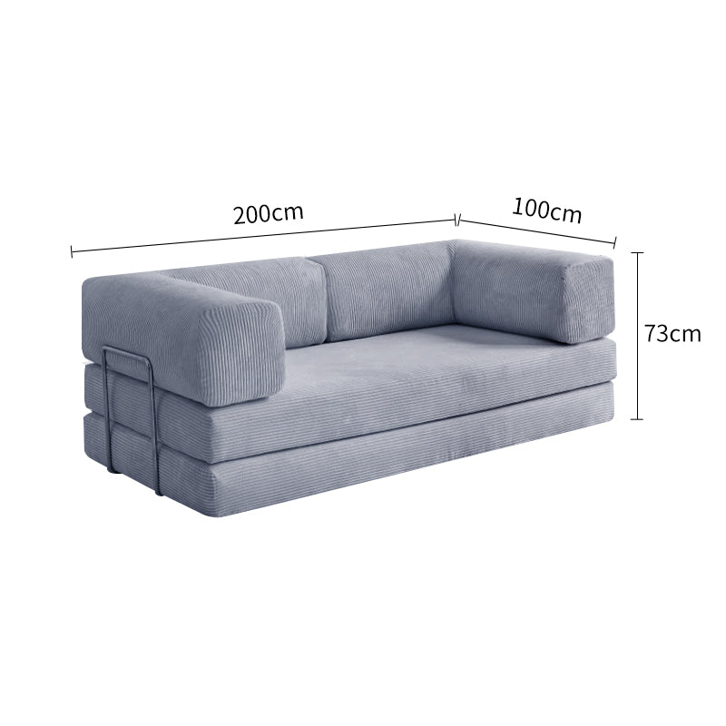 Corduroy Modular Foldable Sofa Bed