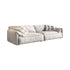 Light Beige Suede Fabric Elephant Ear Sofa