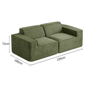 Pre Sale Modular Cube Two-Seater Compression Sofa