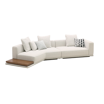 High-End Custom Horizon Sofa with Wooden Coffee Table Model 320