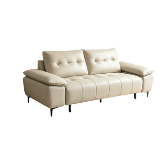 Pre sale Beige eco-leather electric sofa bed