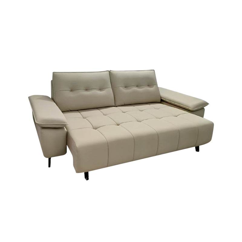 Pre Sale Beige eco-leather electric sofa bed