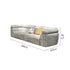 Pre Sale Italian Retro Straight Two-Section High-End White Striped Knitted Fabric Sofa