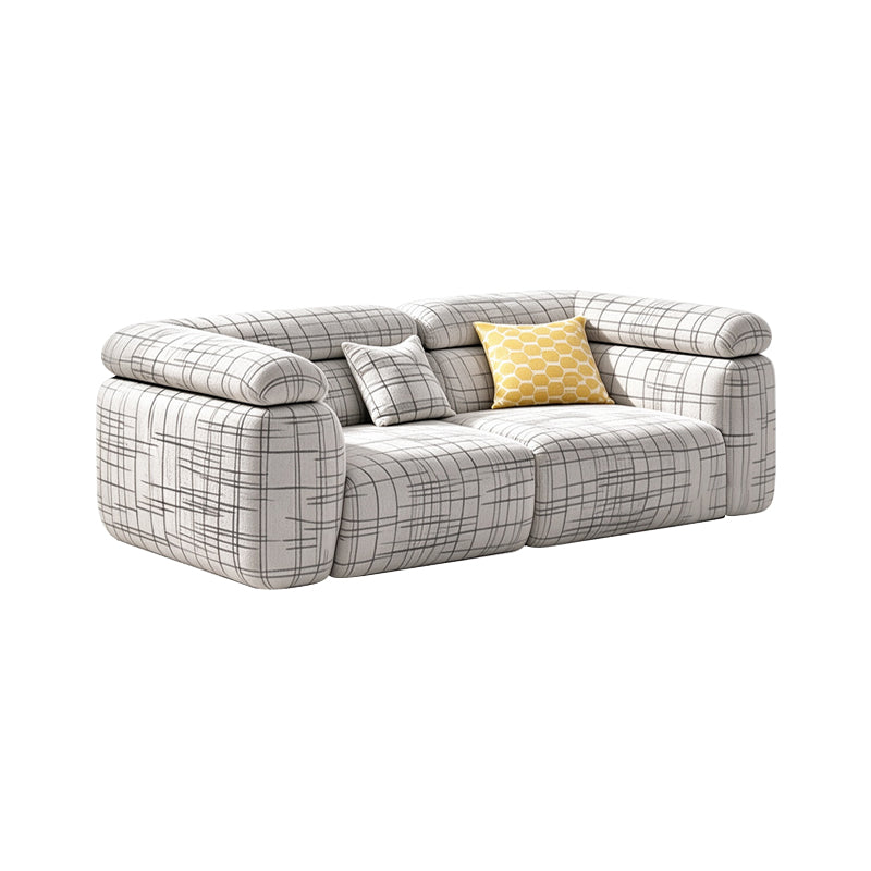 Italian Retro Straight 2-Seater Premium Chenille Sofa