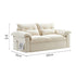 White Velvet 2-in-1 Sofa Bed – Cream Style