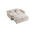 White Velvet 2-in-1 Sofa Bed – Cream Style