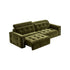 Chenille Sugar Cube Extendable Electric Sofa Bed