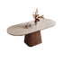 Rock Board Double End Round Dining Table