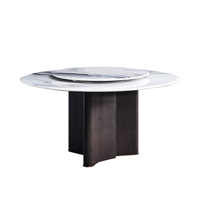 Pre Sale Microcrystalline Stone Table with Walnut Base