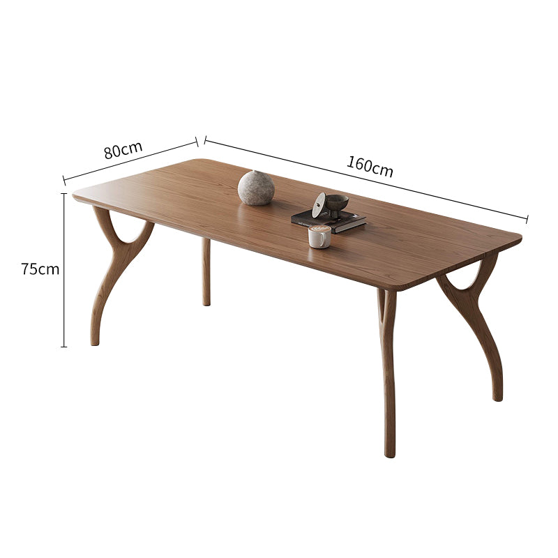 Walnut-stained Dining Table/ Ash Wood /160/180