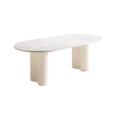Pre sale Snow Mountain White Rock Plate Dining Table