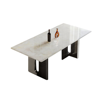 Luxury White Jade Stone  Dining Table/160/180/200