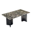 Pre Sale Platinum Diamond  Luxury Stone Large Benz Leg Dining Table