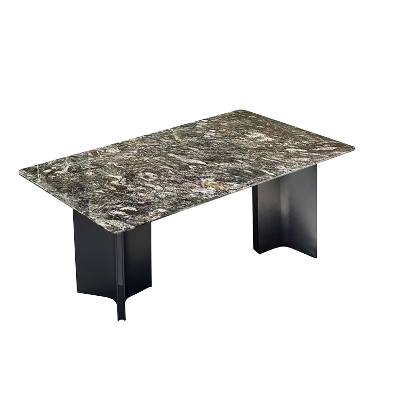 Pre Sale Platinum Diamond  Luxury Stone Large Benz Leg Dining Table