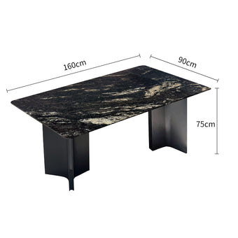 Pre Sale Black Cosmic luxury stone dining table