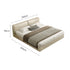 Genuine Leather Solid Wood Soft Bed