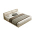 Genuine Leather Solid Wood Soft Bed