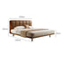 Genuine Leather/Brown Hill/Soft Package/Solid Wood Bed/153