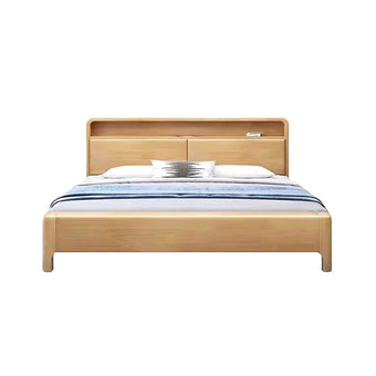Pre Sale Wood Single Bed with Headboard Storage Cabinet/153