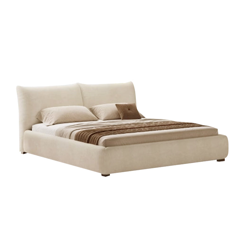 Chenille Solid Wood Petal Bed 153/183