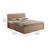 Walnut Round-Cornered Ash Wood Bed