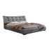 Pre Sale Gray frosted solid wood big black bear inlaid bed